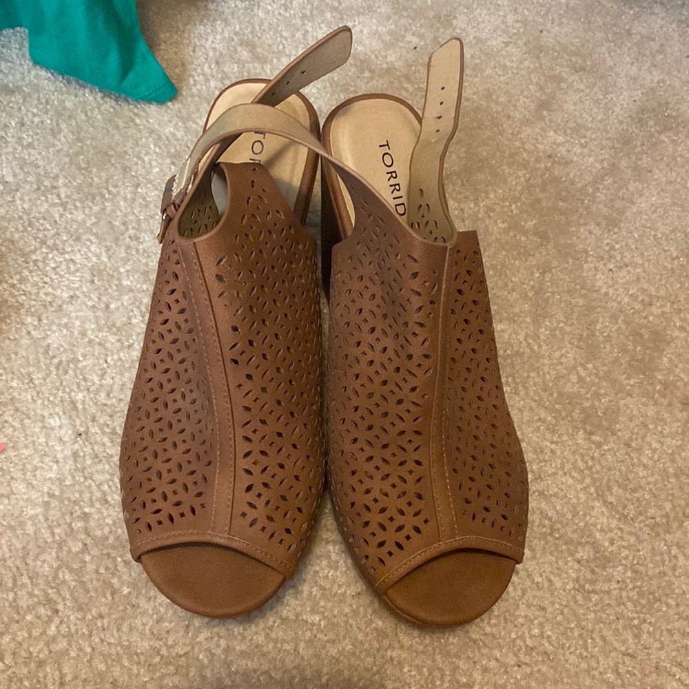 SIZE 11.5 TORRID WEDGES NEVER WORN!!